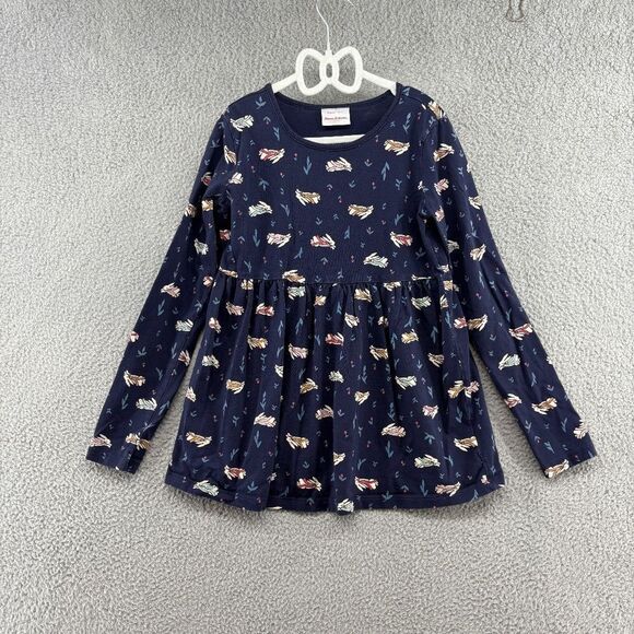Hanna Andersson Make it Magic Popover shirt size 12 Bunny Print Easter - Picture 1 of 10